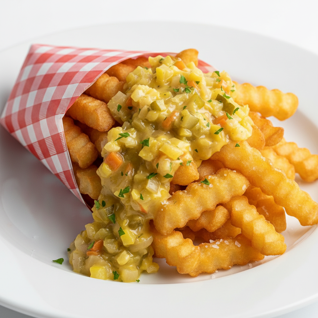 Friet piccalily groot